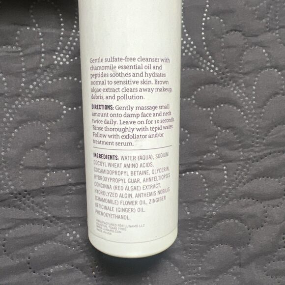 LunaMD Chamomile Facial Cleanser 6oz Sensitive Skin Sulfate Free NEW Beauty Glam - Picture 8 of 15